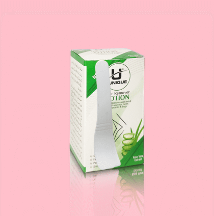 Unique Hair Remover Lotion Box with Aloe Vera Extract