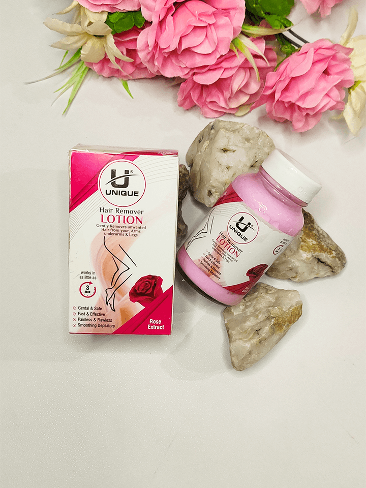 Unique Hair Remover Lotion Full Set – Jar, Box, and Spatula