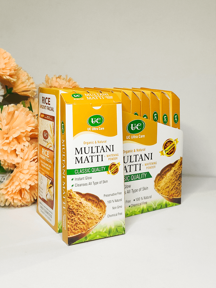 Applying Multani Matti Face Pack for Natural Glow