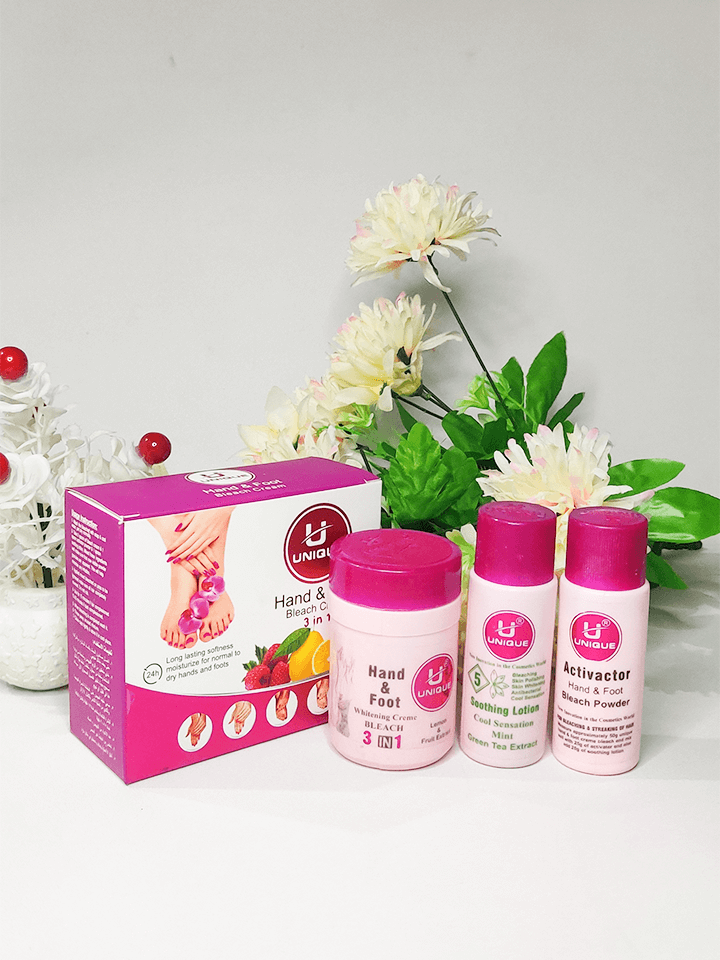 Aloe Vera and Lemon Infused Hand Foot Bleach – Natural Skin Brightening