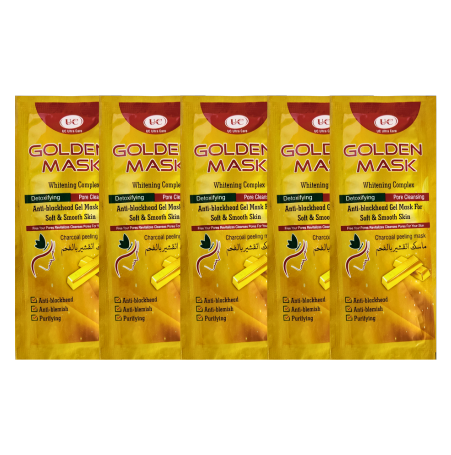 Applying UC Gold Mask Charcoal Peel-Off