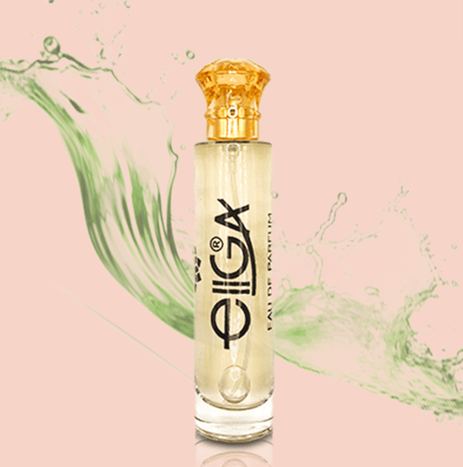 Close-up of Eliga Dream Perfume bottle for men
