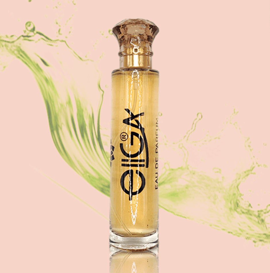 Close-up view of Eliga Favorite Perfume bottle for men