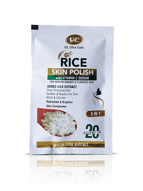 UC Rice Skin Polisher 3-in-1 – Full Pack Front View with Sachets