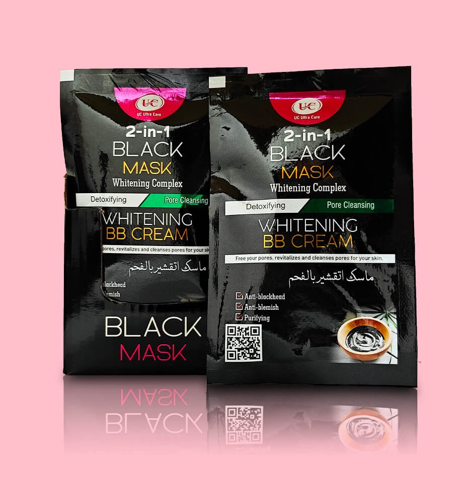 UC Black Mask Charcoal Peel-Off for Detox and Blackhead Removal