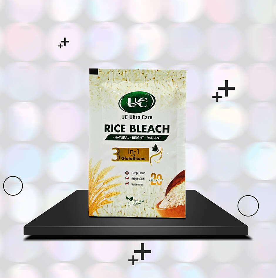 Rice Bleach facial treatment for bright radiant skin