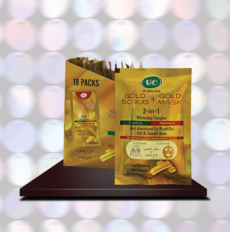 UC Gold Scrub and Gold Mask 2-in-1 for pore cleansing